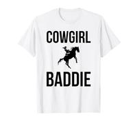 Cowgirl Baddie Western Rodeo Style Outfit Cavallo Maglietta