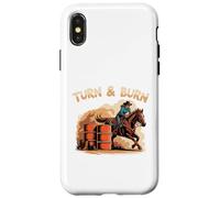Cowgirl Barrel Racer, Rodeo Barrel Racer Custodia per iPhone X/XS