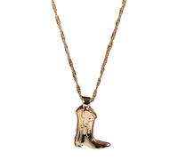 Cowgirl Boot Collana Amanti Cavalli Regali Colore Oro Boot Charm Clavicola Catena Hip Hop Rock Girocollo Gioielli Per Le Donne Ragazza Stivali Cowboy Collana Per Le Donne