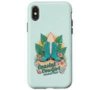 Cowgirl costiera Social Club Western Cowgirl a tema vedente Custodia per iPhone X/XS