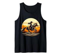 Cowgirl e Cavallo - Cavalcando Verso Il Tramonto Canotta