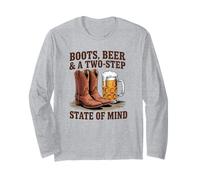 Cowgirl Life: Stivali da cowboy, Birra & Country Line Danza Maglia a Manica