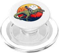 Cowgirl Rodeo in sella a un dinosauro T-Rex tirannosauro PopSockets PopGrip per MagSafe
