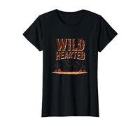 Cowgirls dal Cuore Selvaggio Western Spirit Rustic Desert Horse Maglietta, Donna, Nero, XL