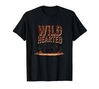 Cowgirls dal Cuore Selvaggio Western Spirit Rustic Desert Horse Maglietta, Uomo, Nero, 4XL