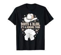Cowgirls Stivali & Bling È Una Cowgirl Thing Boot a Terra Maglietta