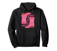 Cowgirls Vibes Boot Hat Western Rodeo Long Live The Cowgirls Felpa con Cappuccio