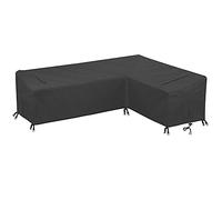 Cowhilan Coperture Per Divani Da Giardinoc, copertura mobili giardino,270×210×90CM 210D Poliestere Copertura di Panca Impermeabile Copridivano a forma di L Sinistra lunga-destra corta