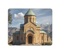 COWMGHLDFL Tappetino per mouse con chiesa armena, tappetino per mouse wireless, tappetino per tastiera del computer, con gomma antiscivolo, tappetino da scrivania quadrato per ufficio e laptop