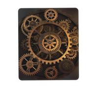 COWMGHLDFL Tappetino per mouse con ingranaggi e orologio bronzo secolo tappetino per mouse wireless tappetino per tastiera del computer con gomma antiscivolo tappetino da scrivania quadrato per