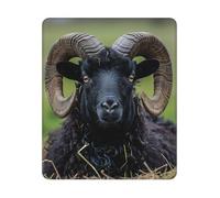 COWMGHLDFL Tappetino per mouse con una vecchia pecora nera, tappetino per mouse senza fili, tappetino per tastiera del computer, con gomma antiscivolo, tappetino da scrivania quadrato per ufficio e