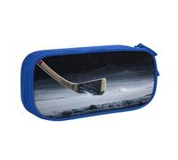 COWMMWOC Astuccio portapenne con nome dal design carino per studenti ragazze ragazzi - Astuccio grande capacità con scomparti, organizer per cancelleria con doppia cerniera (nero, rosa, blu), Blu,