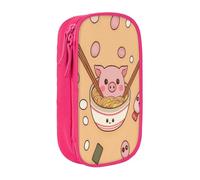 COWMMWOC Delicious Sweet Ramen - Astuccio grande per matite, grande capacità, borsa portaoggetti multifunzionale, tessuto Oxford in poliestere Durabiiity con doppia cerniera, 21 x 10,5 x 5 cm, 3D
