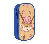 COWMMWOC Delicious Sweet Ramen - Astuccio grande per matite, grande capacità, borsa portaoggetti multifunzionale, tessuto Oxford in poliestere Durabiiity con doppia cerniera, 21 x 10,5 x 5 cm, 3D