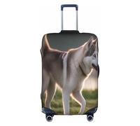 COWMMWOC Husky Dog Trolley Custodia Protettiva Copertura Elastica per Bagagli da Viaggio Copertura Protettiva per Borse da 45-81 Pollici | Copertura Bagagli Lavabile | Protezione per valigia da