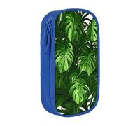 COWMMWOC Monstera Deliciosa - Astuccio grande con palmo a banana, grande capacità, borsa multifunzione, tessuto Oxford in poliestere Durabiiity con doppia cerniera, 21 x 10,5 x 5 cm, 3D, Taglia unica