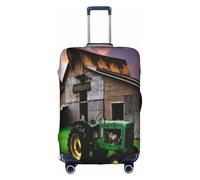 COWMMWOC Old Tractor Photo Farm - Custodia protettiva per trolley da viaggio, elastica, per borse da 45,7 a 81,7 cm, lavabile, protezione per valigia da viaggio, 3D, S