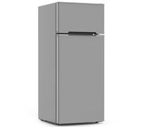 COWSAR - Frigorifero da 4,5 piedi cubi con congelatore, frigorifero compatto a 2 porte con 2 ripiani rimovibili, termostato regolabile a 3 livelli, frigorifero per ufficio commerciale per