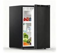 COWSAR Frigorifero per camera da letto con congelatore, 2,6 metri cubi, frigorifero per porta reversibile compatto, termostato regolabile, 2 ripiani rimovibili, frigorifero commerciale per bevande