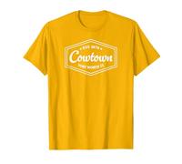 COWTOWN Fort Worth TX Emblem Design est. Fondata nel 1874 Maglietta