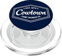 COWTOWN Fort Worth TX Emblem Design est. Fondata nel 1874 PopSockets PopGrip per MagSafe