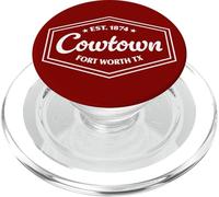 COWTOWN Fort Worth TX Emblem Design est. Fondata nel 1874 PopSockets PopGrip per MagSafe