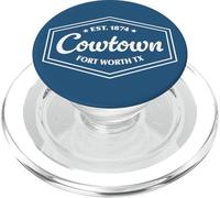 COWTOWN Fort Worth TX Emblem Design est. Fondata nel 1874 PopSockets PopGrip per MagSafe