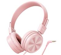 Cowyawn Cuffie per bambini, con limitatore di volume sicuro 94 dB, cuffie cablate per la scuola per bambini, design regolabile e flessibile, per ragazzi e ragazze