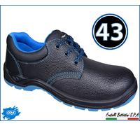 Cox 2829 Scarpe Basse da Lavoro Senza Puntale e Lamina Black/Royal Tg 39/48