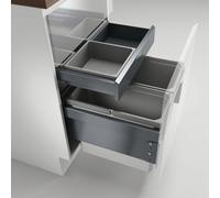 Cox Base 360 S / 500-2 Con Base-Board,Pattumiera per Frontauszüge,Grigio Chiaro