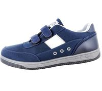 Cox e Scatti Sneaker Calzature Uomo per Il Tempo Libero in Tela a Strappo Blu e Grigio (Blu, Sistema Taglie Calzature EU, Adulto, Numero, Media, 44)