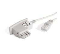 COXBOX Cavo DSL Fritzbox, Speedport, Easybox - Cavo TAE RJ45 bianco - VDSL ADSL cavo router WLAN con firma galvanica per una protezione efficace contro le interferenze