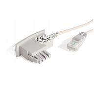 Cavo ADSL VDSL, per connessione DSL, basata su IP con firma twisted pairs galvanica, per una protezione efficace contro le interferenze, TAE RJ45 VoiP Fritzbox Speedport. 12m