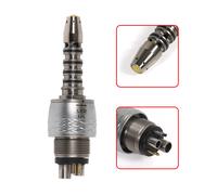 COXO Dentale High Speed Fiber Optic Handpiece 6 Holes LED Coupler fit KaV NSK