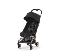 Coya - Poussette Citadine Ultra Compacte - Châssis Rose Gold et Siège Sepia Black | CYBEX