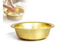 COYEUX Vaschetta Portatile in Rame Puro, Vaschette per Pedicure Martellate A Mano, Recipiente per Il Lavaggio dei Piedi, per Spa Domestica, Matrimoni, Decorazione, Uso Multiplo 12"