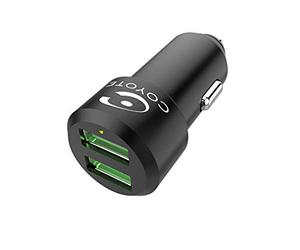 Coyote - Caricatore accendisigari 2 USB - Ricarica simultanea di 2 dispositivi - Cavo USB a Micro USB incluso - Compatibile con Coyote Mini, S, NAV, NAV+ e Smartphone