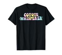 Coyote Whisperer Funny Animal Lover Coyote Groovy Tie Dye Maglietta