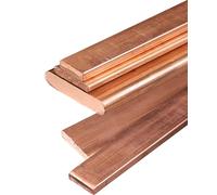 COYOUCO Barra Piatta in Rame, Spessore 10 mm x Lunghezza 200 mm Lastre di Rame T2, Larghezza 10/15/20/25/30/40 mm,10 * 30 * 200mm