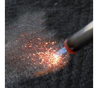 COYOUCO Coperta Antifuoco per Saldatura 10mm, Feltro di Carbonio Resistente al Calore, Telo Ignifugo per Barbecue, Saldatura, Camino, Affumicatore, Lavori Idraulici e Termici,40cmx50cm