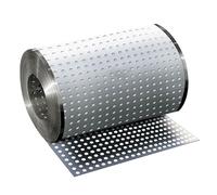 COYOUCO Lamiera Forata in Acciaio Inox 304, Rete Metallica Decorativa con Foro da 8 mm, Lamiera Perforata per Parapetto di Davanzale e Supporto per Fiori,35cm x 200cm