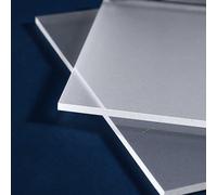 COYOUCO Lastra Acrilica Opaca Smerigliata da 8 Mm, Lastra di Vetro in Plastica da 2 Pezzi, Insegne Acriliche per Progetti Fai-da-Te, Cornici, Artigianato E Display,8x100x100mm