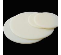 COYOUCO Lastra Rotonda in plastica ABS, Diametro 120 mm, Disco Rigido in plastica da 1 mm a 10 mm di Spessore per Fai-da-Te, Taglio CNC, progetti industriali, 2 Pezzi,8mm