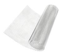 COYOUCO Pannello Rete Alluminio Decorativa 1x1m Griglia Diamante Lattice Supporto Fioriere Balcone Esterno DIY Lamiera Espansa e Forata,1mm Thick 8x16mm