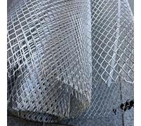 COYOUCO Rete in Alluminio Lega 1x10m Lamiera Espansa e Forata Griglia Diamante Balcone Giardino DIY Esterno Pannello Lattice Metallo Antiruggine,0.4mm Thick 2x4mm
