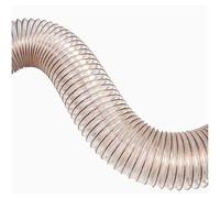 COYOUCO Tubo Flessibile per La Raccolta della Polvere in PU, Diametro Interno 280 Mm, Lunghezza 1 M, Tubo Flessibile per Aspirazione Trasparente per Aspiratore Industriale,0.63mm