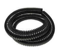 COYOUCO Tubo Flessibile per La Raccolta della Polvere in PU Nero, ID 120 Mm, Lunghezza 1 M, Tubo Flessibile per Aspirazione Trasparente per Aspiratore Industriale,0.93mm