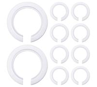 COYUN 10 Pcs Riduttore per Parelume da E27 a E14 Plastica, 42mm a 29mm Convertitore Anello Paralume, Riduttore Paralume da E27 a E14, Ideali per Lampade a Sospensione e da Tavolo