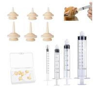 COYUN 10 Pezzi Biberon per Gattini, Mini Tettarella In Silicone Con Siringa Siringa Per Alimentazione Di Animali Domestici Con Tettarella Per Gattini, Cuccioli, Gatti, Conigli, Piccoli Animali