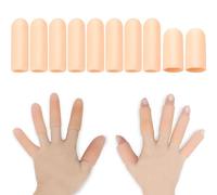 COYUN 10 Pezzi Proteggi Dita In Silicone Traspiranti, Manicotti Traspiranti, Proteggi Mano Screpolato, Per Vesciche, Eczema, Artrite Delle Dita